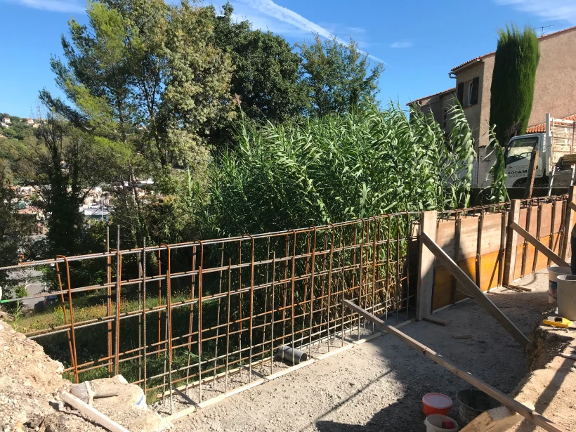 Socam Gros Oeuvre Entreprise De Gros Oeuvre Cannes Construction Dun Mur De Soutenement – La Colle Sur Loup