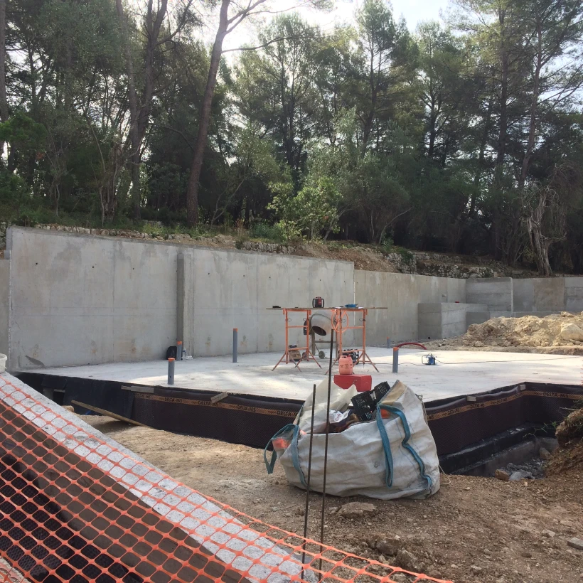 Socam Gros Oeuvre Entreprise De Gros Oeuvre Cannes Plancher Sur Vide Sanitaire Mur De Soutenement – Mougins 3