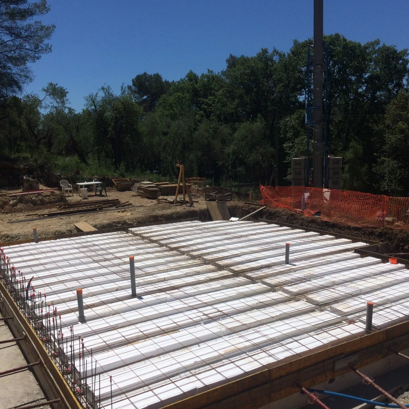 Socam Gros Oeuvre Entreprise De Gros Oeuvre Cannes Plancher Sur Vide Sanitaire Mur De Soutenement – Mougins 6