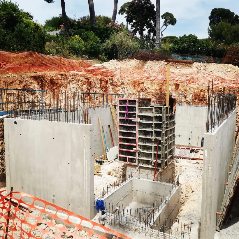 Socam Gros Oeuvre Entreprise De Gros Oeuvre Cannes Construction Dune Villa 1